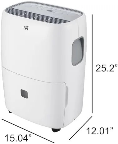 The SPT SD-53E: 50-Pint Dehumidifier with ENERGY STAR,white,15 x 11.5 x 25.5 in in real use