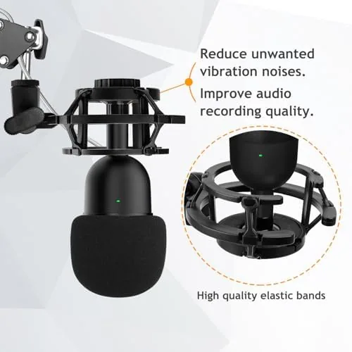 Close look at the Razer Seiren Mini Boom Arm Mic Stand with Pop Filter build quality