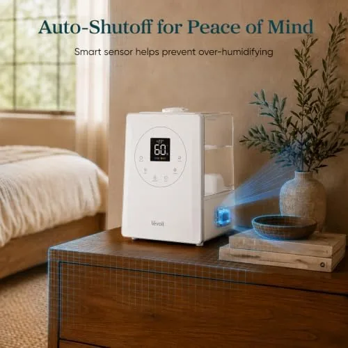 The Levoit LV600S Smart Warm&Cool Mist Humidifiers for Home Bedroom Large compared in context