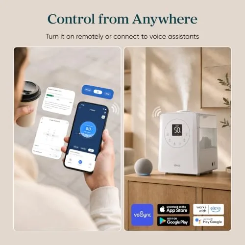 Testing the Levoit LV600S Smart Warm&Cool Mist Humidifiers for Home Bedroom Large over two weeks