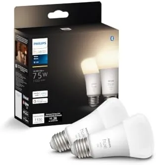 Philips Hue Smart 75W A19 LED Bulb - Soft Warm White Light - 2 Review: Tested and Rated