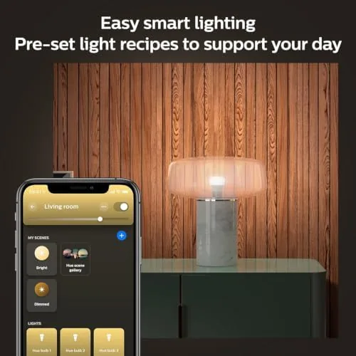 The Philips Hue Smart 75W A19 LED Bulb - Soft Warm in real use