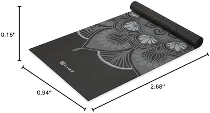 The Gaiam Yoga Mat Classic Print, 4mm Non-Slip Mat | Lightweight compared in context