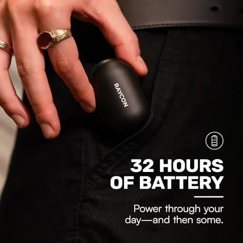 Another view of the Raycon Everyday Bluetooth Wireless Earbuds with Microphone - Active Noise