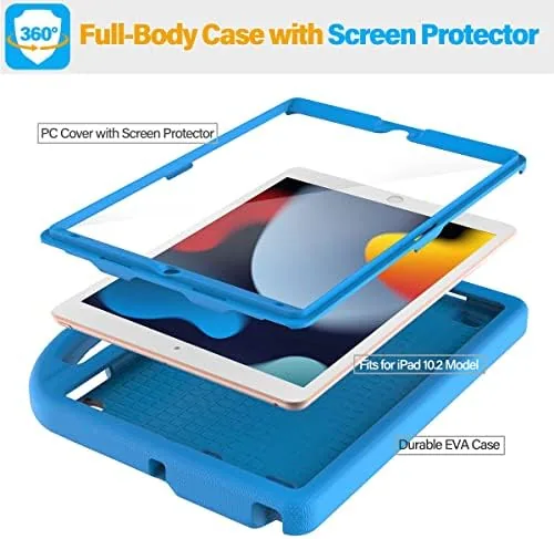 Another view of the SUPLIK Kids Case for iPad 9th/8th/7th Generation - iPad 10.2