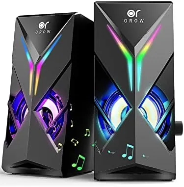 OR O R O W 【Sound Upgraded】 Computer Speakers with Volume Control, 10W Colorful Review: Tested and Rated
