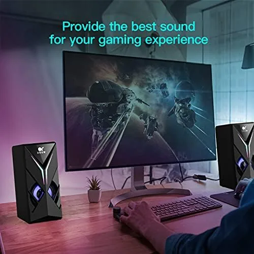 The OR O R O W 【Sound Upgraded】 Computer Speakers with compared in context