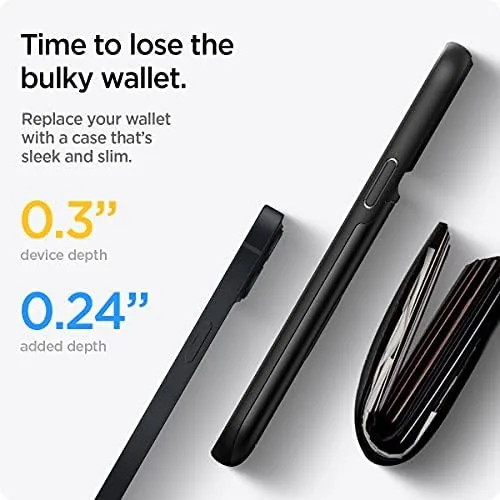 Another view of the Spigen Slim Armor CS Case Compatible with iPhone 13 Card