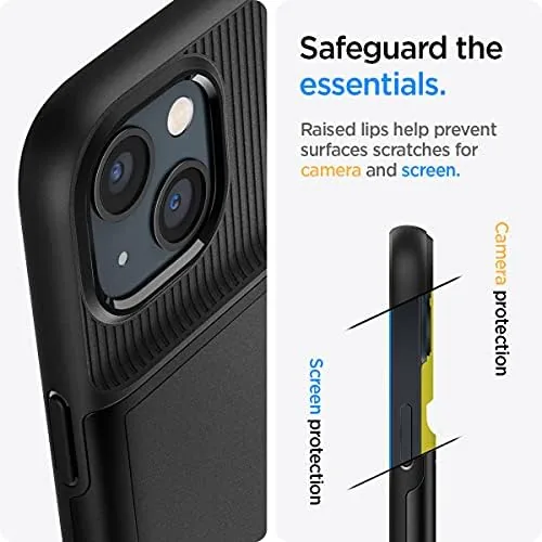 The Spigen Slim Armor CS Case Compatible with iPhone 13 Card compared in context