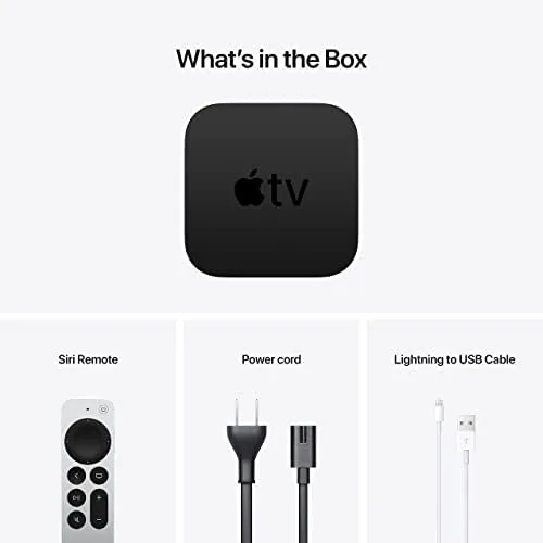 Another view of the Apple 2021 Apple TV 4K 32GB - Black (2nd generation) (Renewed)