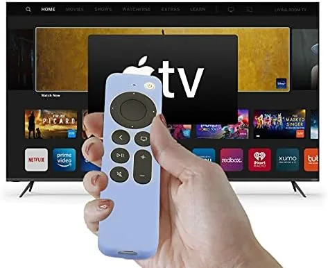 Another view of the LEFXMOPHY Cover Replacement for Apple Remote Case New 4K TV