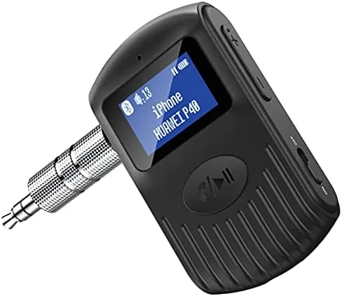 Overview of the COMSOON Bluetooth Receiver, Black, 3.5mm AUX Bluetooth 5.0 Adapter |