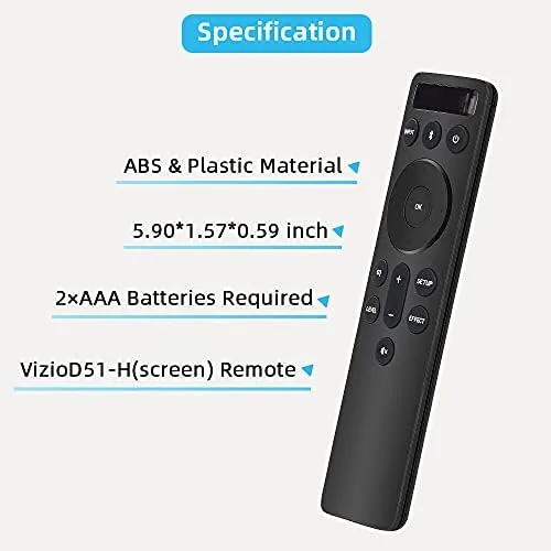 The OEM for VIZIO Soundbar Remote with Backlit Display, Replacement Remote compared in context