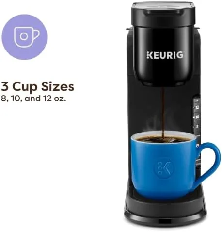 A freshly brewed cup of coffee under the K-Express drip nozzle