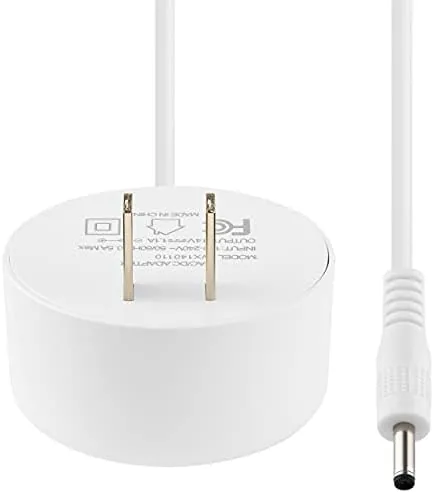The 6-foot Nest power adapter cable running from a wall outlet to a Nest Hub
