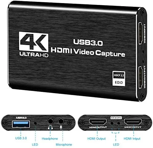 Close look at the Capture Card, 4K HDMI Video Capture Card, Game Capture Card build quality