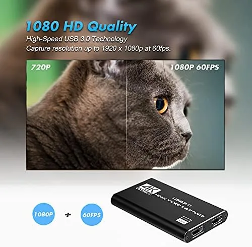 The Capture Card, 4K HDMI Video Capture Card, Game Capture Card in real use