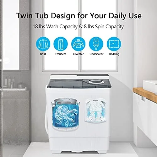The washer tub running with clothes agitating in soapy water