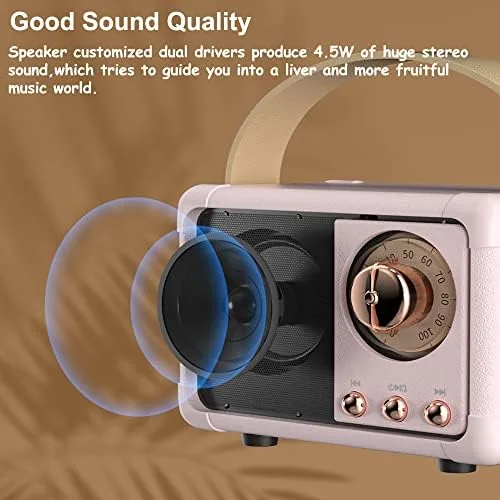 The Baolira Retro Bluetooth Speaker, Gifts for Teen Girls, Cute Room compared in context