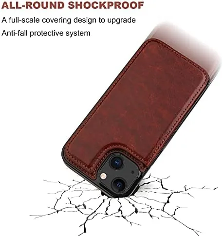 The ONETOP for iPhone 13 Wallet Case with Card Holder,Brown | compared in context