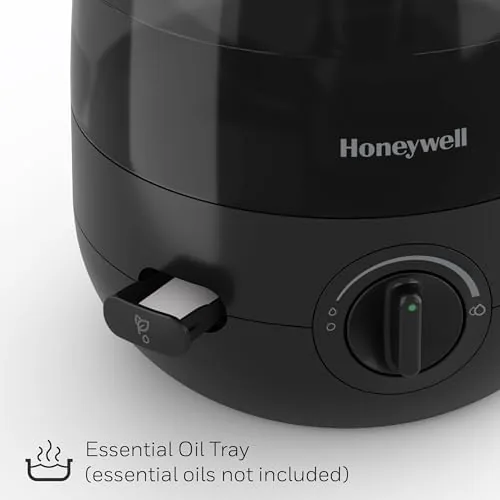 Honeywell mini humidifier next to a larger full room unit