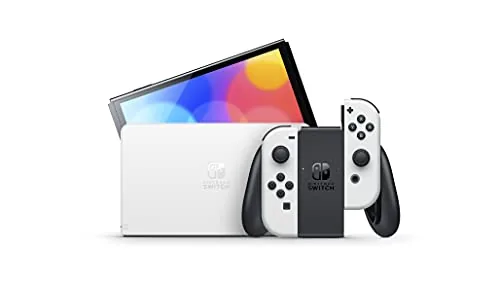 A vivid game scene displayed on the Switch OLED screen