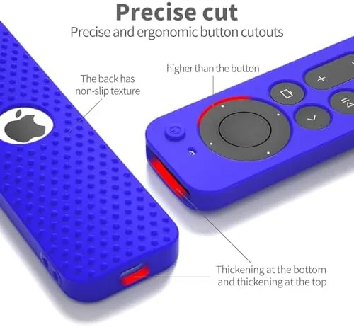 Another view of the Hi Color Silicone Cover Compatible with Apple TV Siri Remote