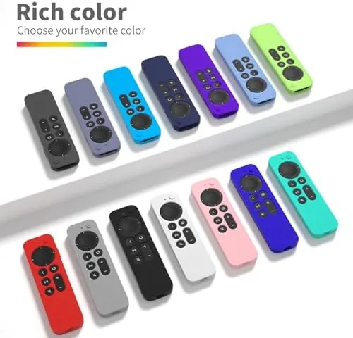 The Hi Color Silicone Cover Compatible with Apple TV Siri Remote compared in context