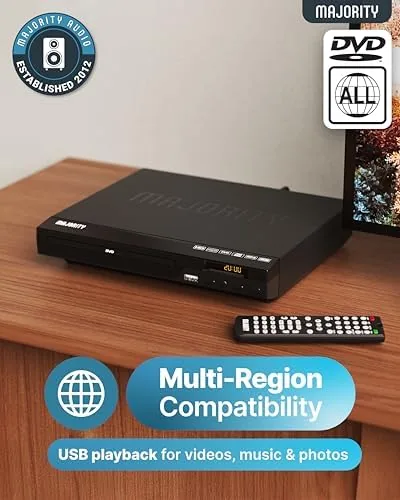 Close look at the 2026 Model HDMI DVD Player for TV | 1080P Region build quality