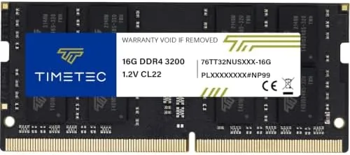 Overview of the Timetec 16GB DDR4 3200MHz (PC4-3200AA) PC4-25600 SODIMM Laptop RAM , 