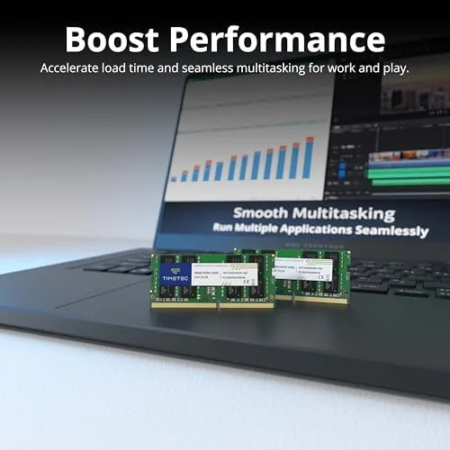 Another view of the Timetec 16GB DDR4 3200MHz (PC4-3200AA) PC4-25600 SODIMM Laptop RAM , 
