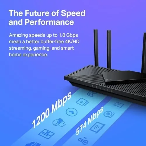 A speed test on a laptop showing solid home broadband results