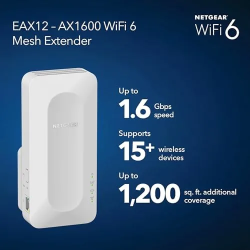 Close look at the NETGEAR WiFi 6 Range Extender (EAX12) - Add up to build quality
