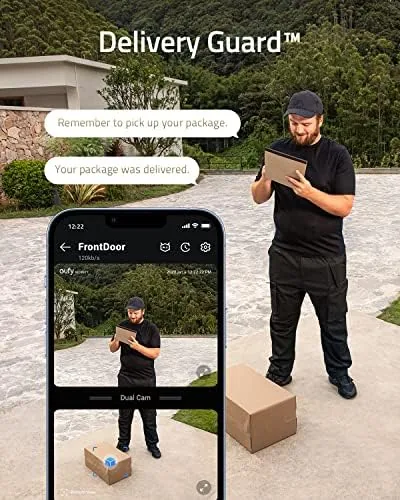 eufy doorbell app showing package delivery detected at the doorstep