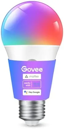 Govee A19 Smart Bulb Review: Matter Ready Color Changing Light, 1 Pack