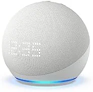 Close up of the Echo Dot LED display showing a timer and the temperature