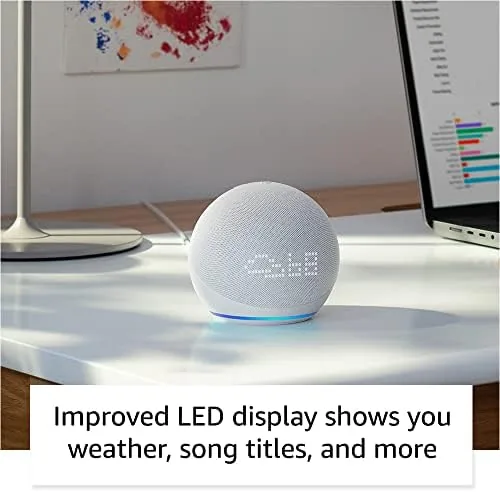 Comparison of the Echo Dot with clock, the standard Echo Dot, and the Nest Mini