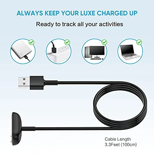 Testing the [2-Pack] Charger Cable for Fitbit Charge 6/Charge 5/Luxe, Replacement Charger over two weeks