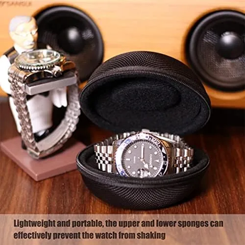 The Watch Travel Case for Men and Women Portable Single Watch in real use
