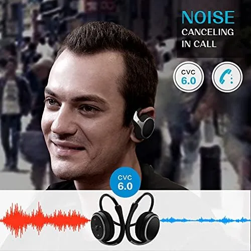 Another view of the Small Bluetooth Headphones Wrap Around Head - Sports Wireless Headset