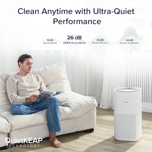 The Levoit Smart Air Purifiers for Home Large Room up to in real use