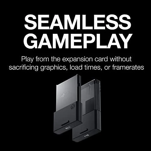 The Seagate expansion card next to an external USB SSD