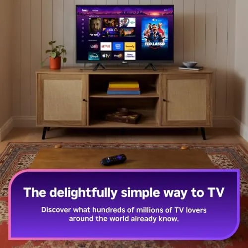 The Roku Streaming Stick 4K plugged into the back of a television