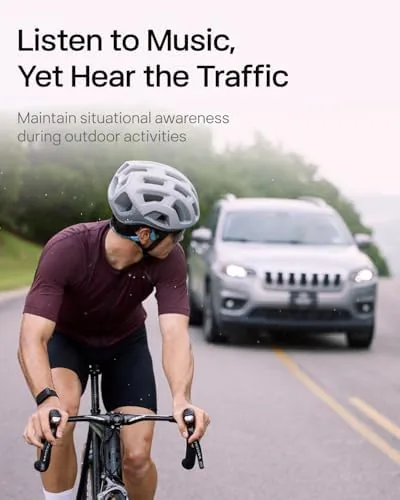 Another view of the SHOKZ OpenRun Pro - Open-Ear Bluetooth Bone Conduction Sport Headphones