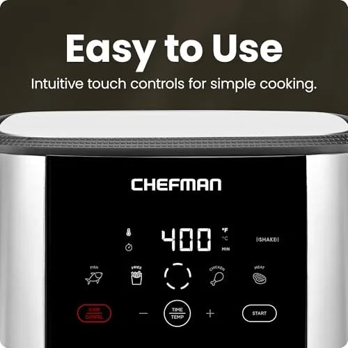 The Chefman TurboFry Touch Air Fryer, Large 5-Quart Family Size, One in real use