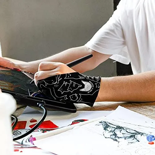 The XPPen Digital Drawing Glove - Two-Finger Artist Glove with Cute compared in context