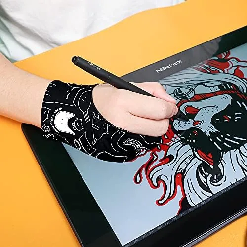 Testing the XPPen Digital Drawing Glove - Two-Finger Artist Glove with Cute over two weeks