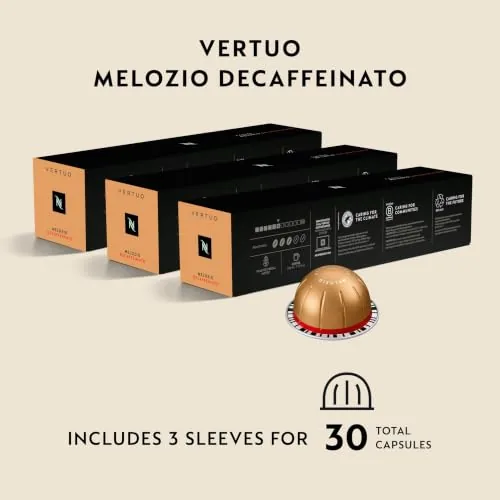 Brewed cup of Melozio Decaffeinato with crema on top
