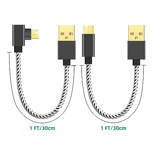 Close look at the Amazon Fire Stick USB Power Cable - 2 Pack, Compatible build quality