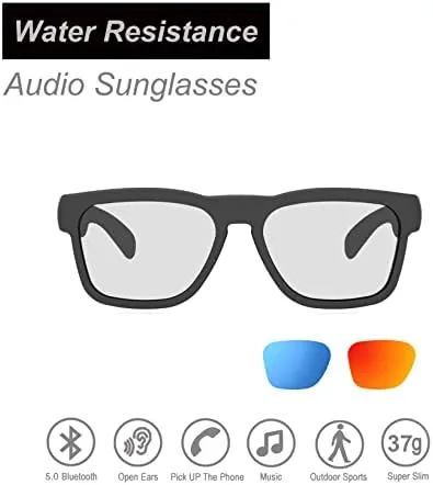 Close look at the OhO sunshine Bluetooth Audio Sunglasses, Lightweight Open Ear Sport Glasses build quality